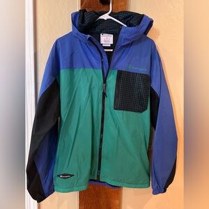Champion Retro Colorblock Windbreaker Pullover - Size M - Like New